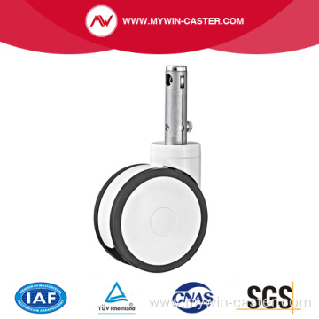 Central Lock Stem TPR Medical Caster